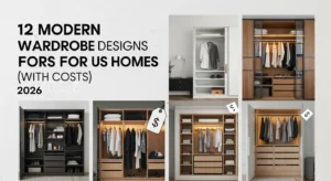12 Modern Wardrobe Designs for us Homes in 2026 (With Costs)